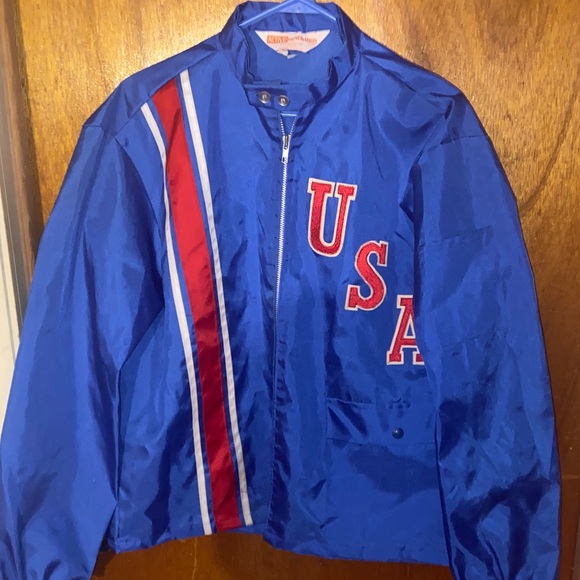 Vintage USA & Graphic 1980’s Truck Electric Men's Nylon Jacket - Picture 8 of 10
